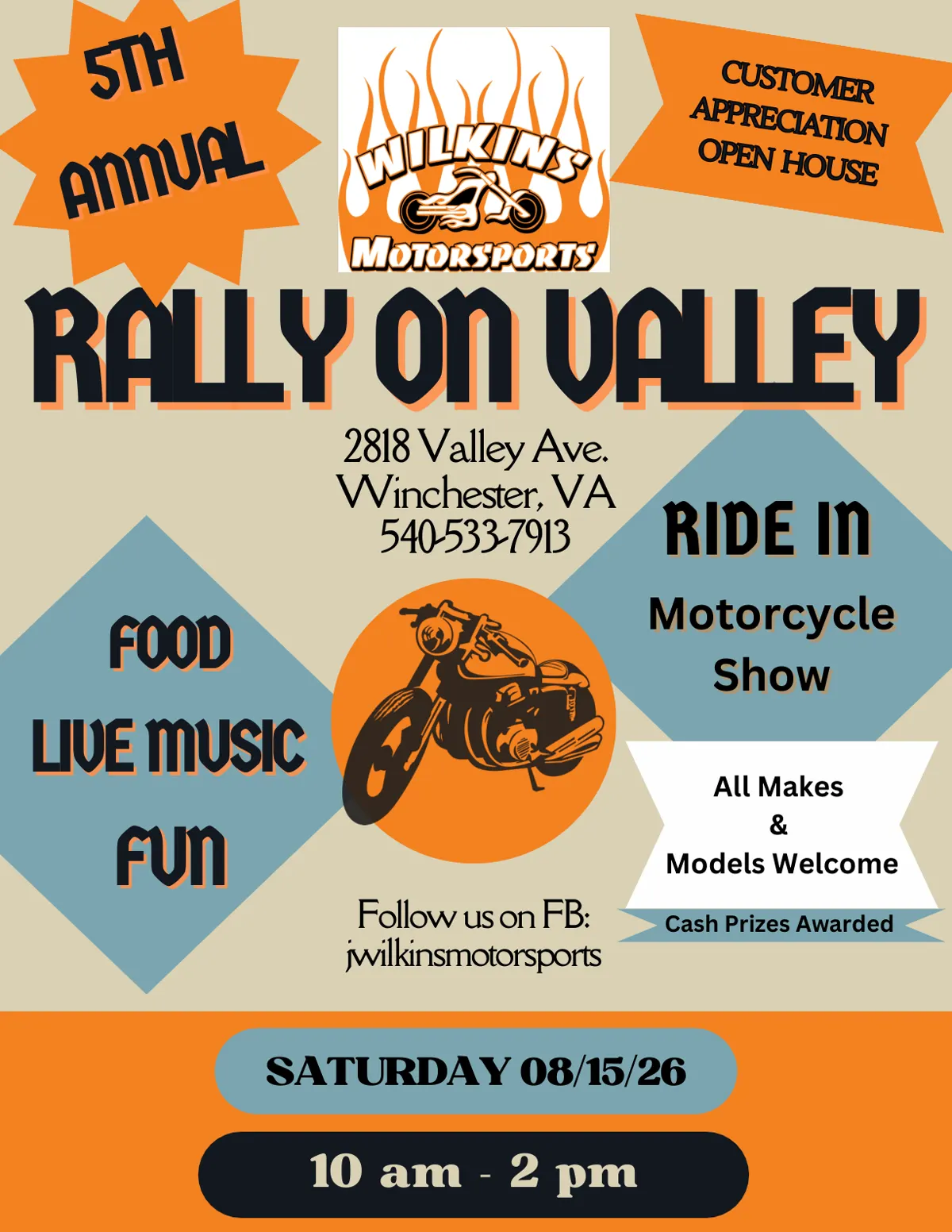 Rally on Valley flyer — 5th Annual Customer Appreciation Open House