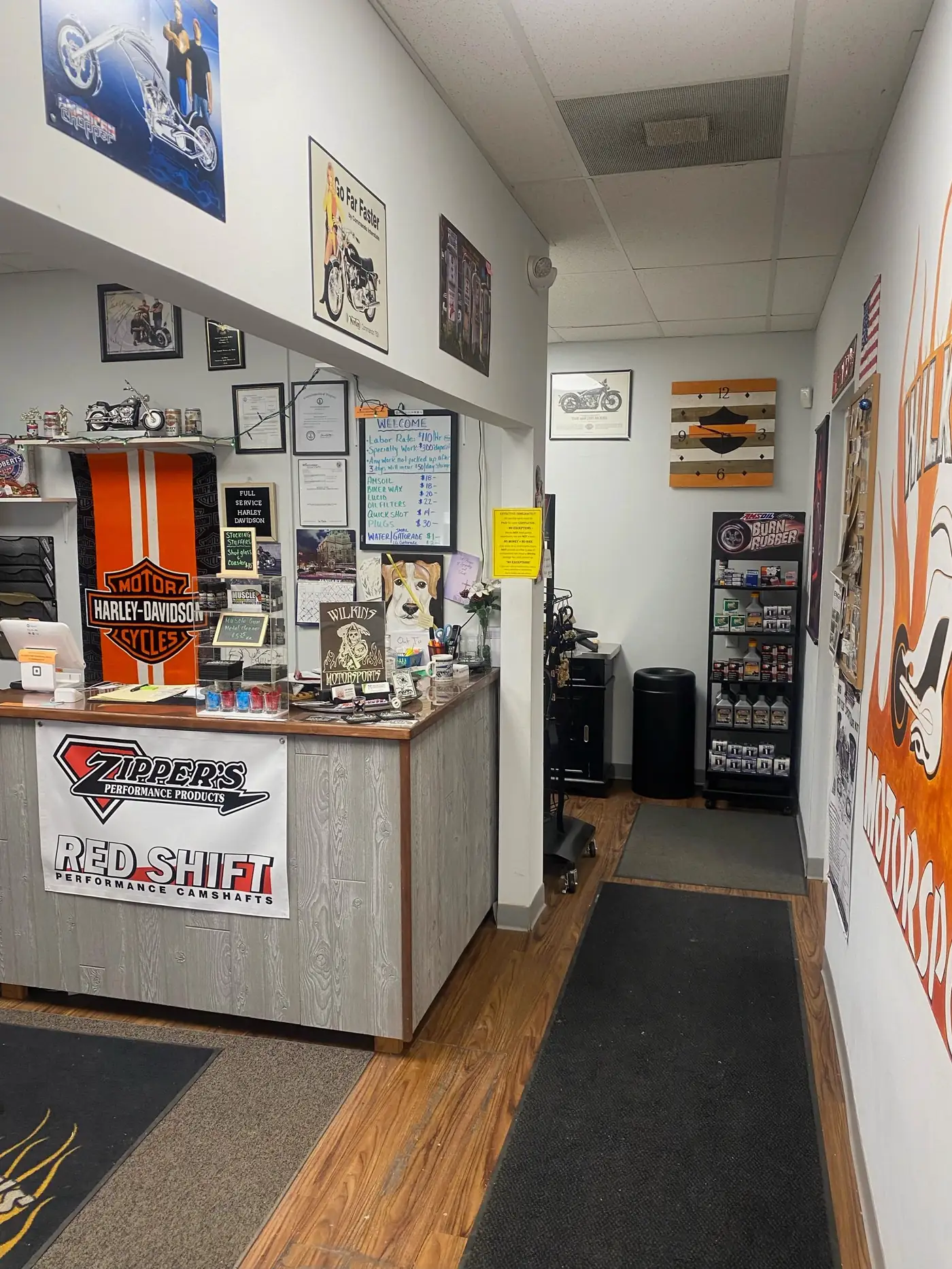 Front desk and showroom